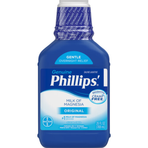 Phillips' Laxative, Saline, Milk of Magnesia, Original