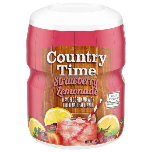 Country Time Drink Mix, Strawberry Lemonade Flavored