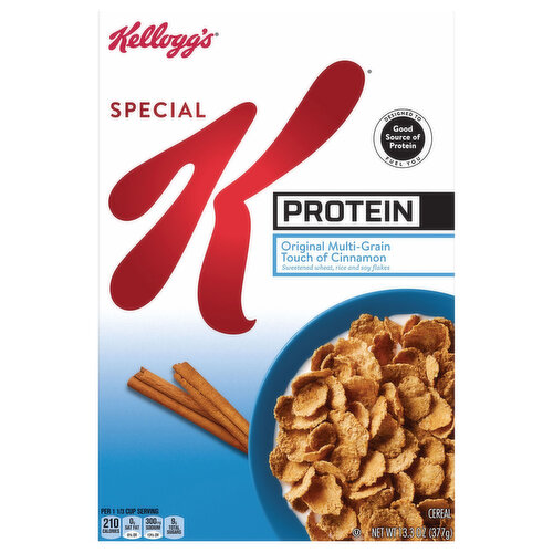 Kellogg's Cereal, Touch of Cinnamon, Original, Multi-Grain, Protein