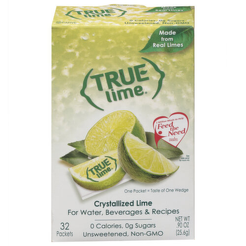 True Lime Crystallized Lime, Unsweetened