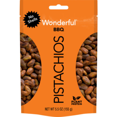 Wonderful Pistachios, BBQ, No Shells