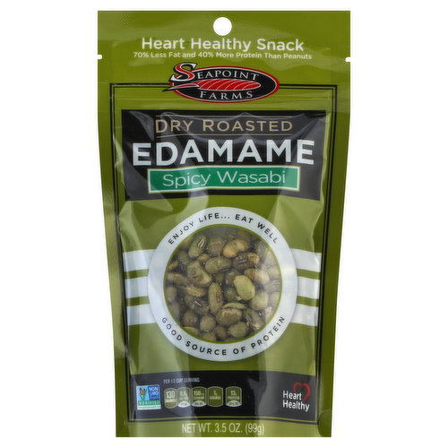 Seapoint Farms Edamame, Dry Roasted, Spicy Wasabi