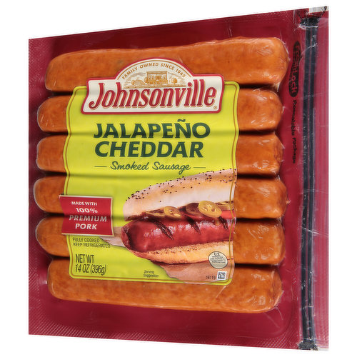 Johnsonville Flame Grilled Fully Cooked Original Bratwurst, 14 oz