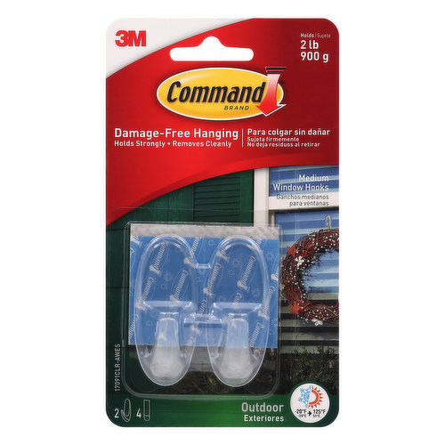 3M Command Clear Medium Wire Hooks