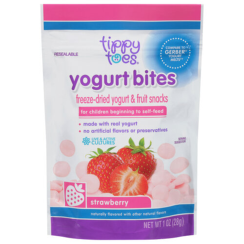 Tippy Toes Yogurt Bites, Strawberry