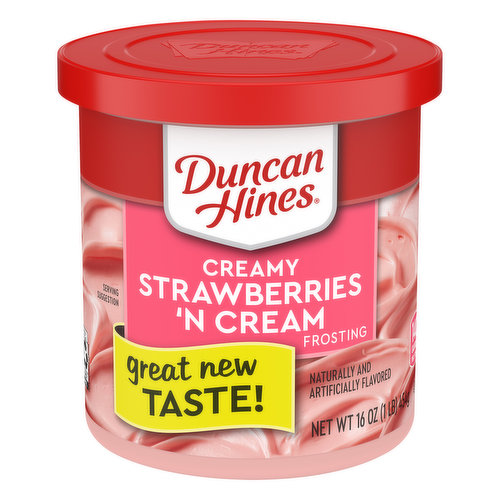 Duncan Hines Frosting, Strawberry N Cream, Creamy