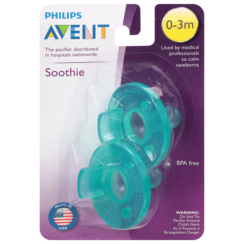 Avent Pacifiers, Soothie, 0-3 Months