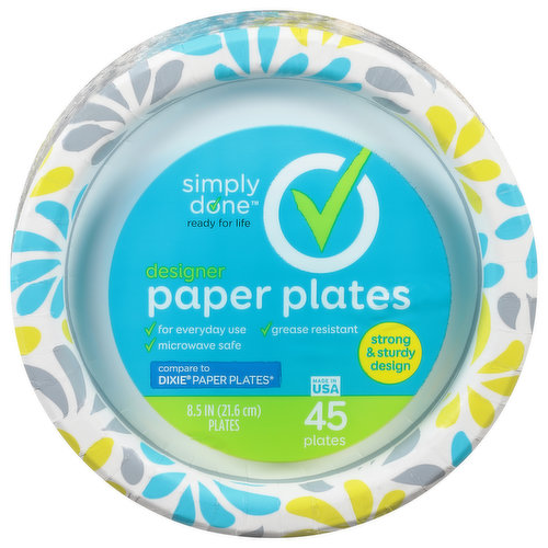  Great Value 10 Inches Heavy Duty Premium Party Paper Plates,  100 CT : Health & Household