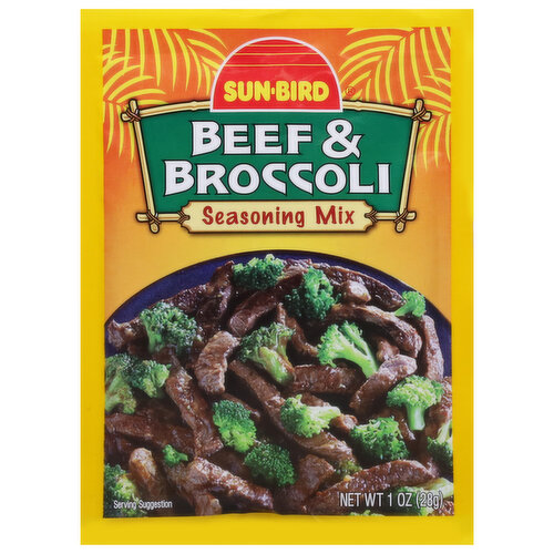 Sun-Bird Seasoning Mix, Beef Broccoli