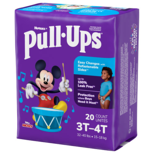 Pull-Ups Training Pants, Disney Junior Mickey, 3T-4T (32-40 lbs) - Spring  Market