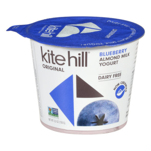 Kite Hill Almond Milk Yogurt, Dairy Free, Blueberry