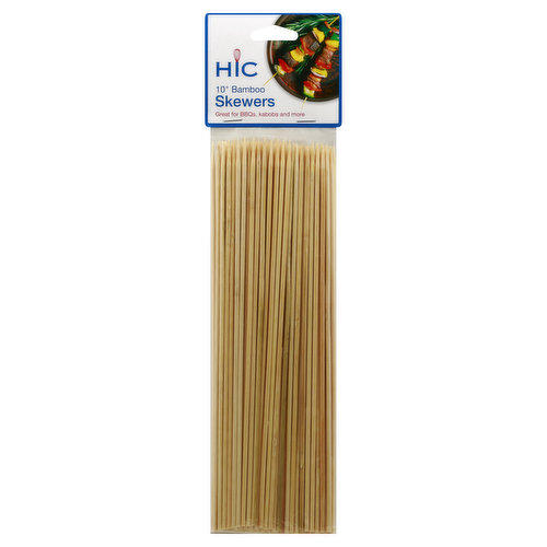 Harold Import Co. Skewers, Bamboo, 10 Inch