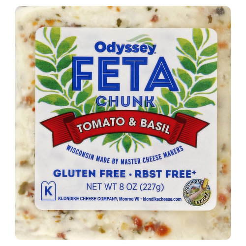 Odyssey Cheese, Chunk, Feta, Tomato & Basil