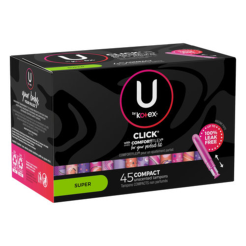 U By Kotex Tampons Regular Regular Bulk 32 Pack