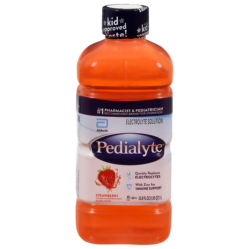 Pedialyte Electrolyte Solution, Strawberry