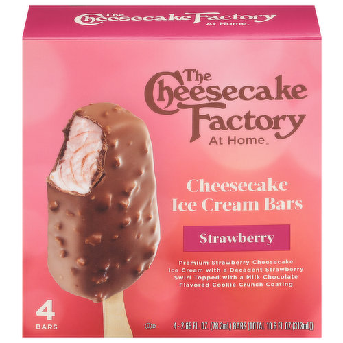 The Cheesecake Factory Ice Cream Bars, Strawberry, Cheesecake