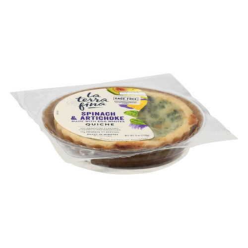 La Terra Fina Classic Quiche Lorraine, Packaged Dish, 23 oz 