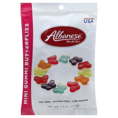 ALBANESE WORLD'S BEST Gummi Butterflies, Mini