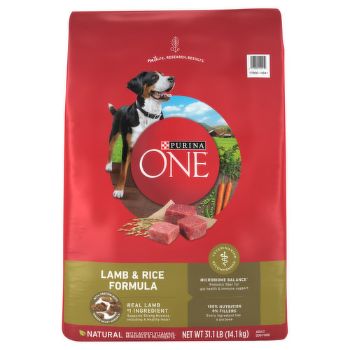 Purina One Natural Dry Dog Food, SmartBlend Lamb & Rice Formula