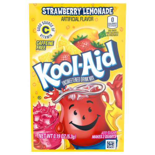 Kool-Aid Drink Mix, Strawberry Lemonade, Unsweetened