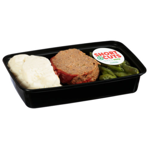 Short Cuts Meat Loaf, Marshed Potatoes, Green Bean