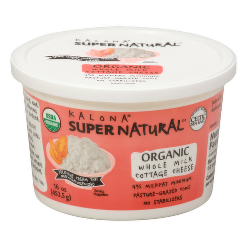 Kalona SuperNatural Cottage Cheese, Organic, Whole Milk