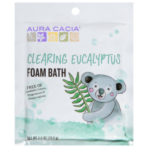 Aura Cacia Foam Bath, Clearing, Eucalyptus Essential Oil