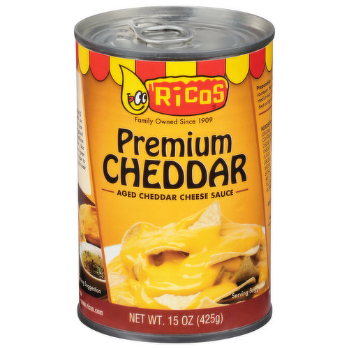 Ricos Cheese Sauce, Cheddar, Premium