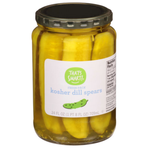 That's Smart! Pickles, Kosher Dill Spears, Fresh Pack