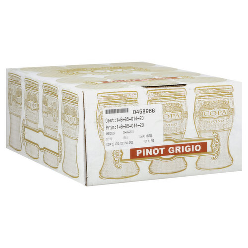 Copa Di Vino Pinot Grigio, Columbia Valley, Single Serve Glass