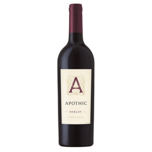 Apothic Merlot Red Wine 750ml   