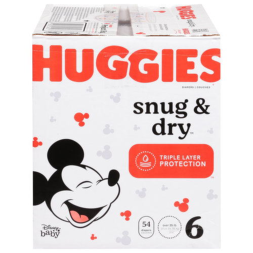 Huggies Couches pour bébés Snug & Dry, taille 1, 108 couches - 108