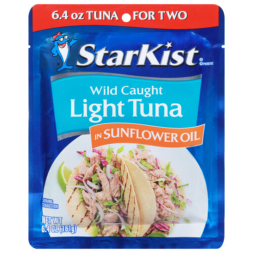 StarKist Light Tuna, in Sunflower Oil, Wild Caught