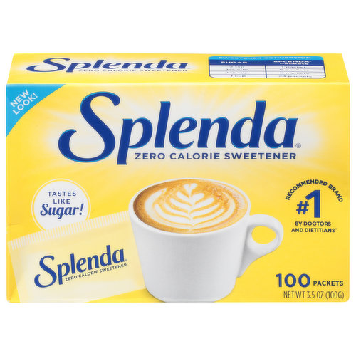 Splenda Sweetener, Zero Calorie, Packets