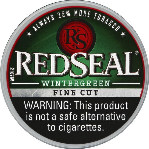 RedSeal Smokeless Tobacco, Fine Cut, Wintergreen