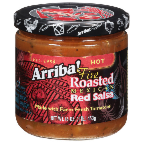 Arriba! Red Salsa, Fire Roasted Mexican, Hot