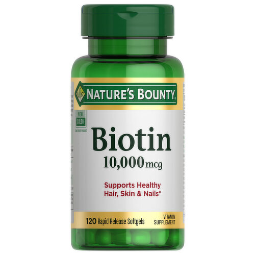 Nature's Bounty Biotin,10,000 mcg, Rapid Release Softgels