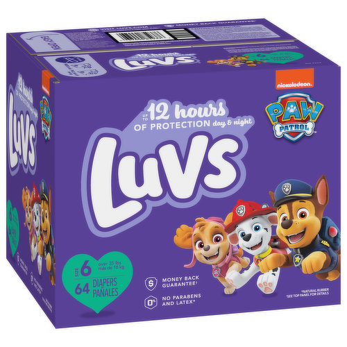 Luvs Diapers, Size 6 (Over 35 lbs) - Super 1 Foods