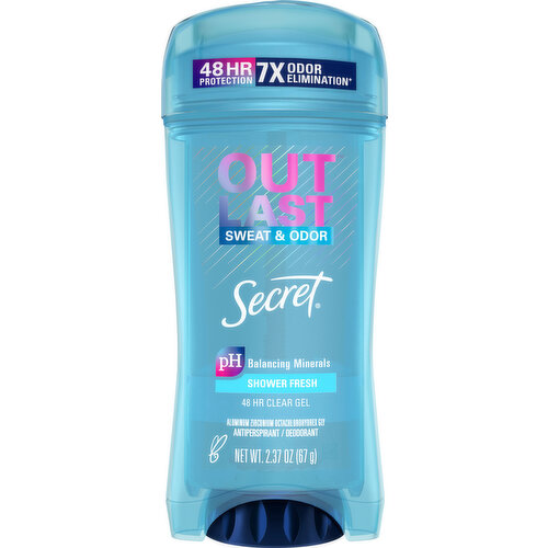 Secret Antiperspirant/Deodorant, Shower Fresh, 72 Hr Clear Gel