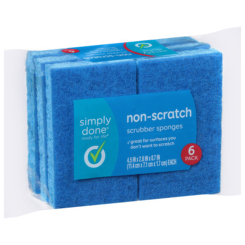 Simply Done Non-Scratch Fillable Dish Wand Scrubber