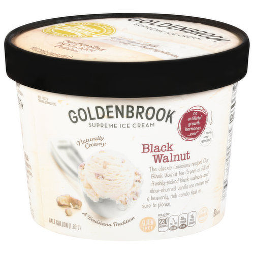 Goldenbrook Ice Cream, Supreme, Black Walnut