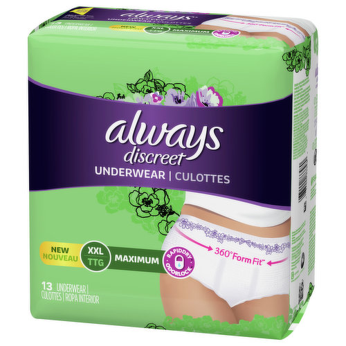 Always Underwear, Maximum, XXL - Super 1 Foods