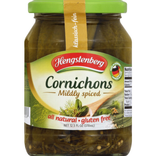 Hengstenberg Cornichons, Mildly Spiced