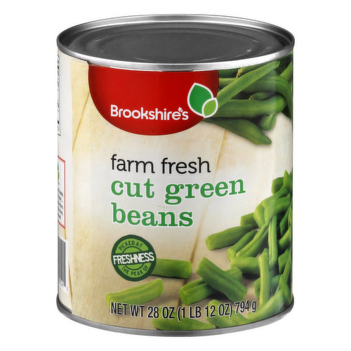 Brookshire's Cut Green Beans, Farm Fresh - Super 1 Foods