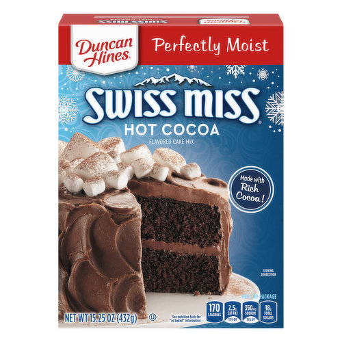 Duncan Hines Cake Mix, Hot Cocoa Flavored, Perfectly Moist