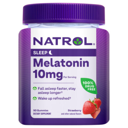 Natrol Melatonin, 10 Mg, Strawberry, Gummies