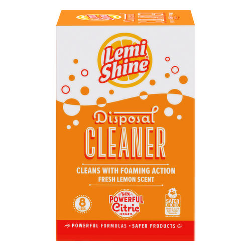 Lemi Shine Disposal Cleaner, Fresh Lemon Scent