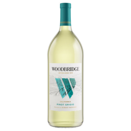 Established in 1979. Founded by Robert Mondavi. Robert Mondavi founded Woodbridge Winery to craft fine wines for everyday enjoyment. Our Pinot Grigio is light and crisp, displaying juicy flavors of citrus and lime leading to a mouthwatering finish. Enjoy our Pinot Grigio!
