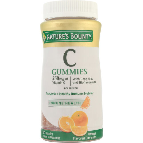 Nature's Bounty Vitamin C, 250 mg, Gummies, Orange Flavored