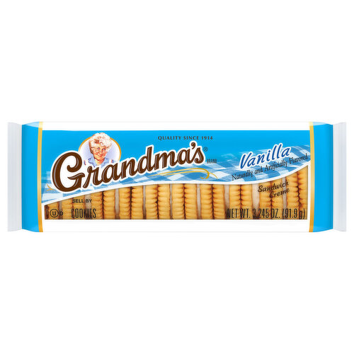 Grandma's Cookies, Vanilla, Sandwich Creme